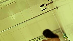 hidden cam spies latina nurse licking pussy in bathroom