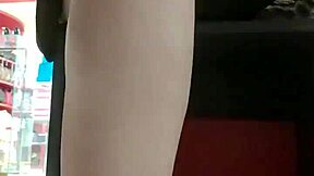 after workout did you see stepsis dirty feet and panties trying shoes in store?