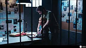 oh god, detective agatha vega's face gets fucked frozen, latina slut swallows cum