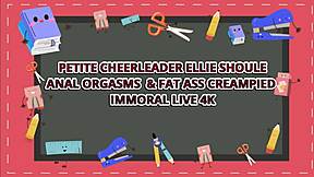 horny stepfather creams petite cheerleader ellie shoules' tight cunt cowgirl