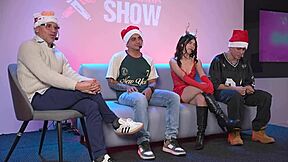 Sarataylor fills up with hot milk during extreme double penetration in mmf threesome. Two guys blast double cumshots across her moaning face