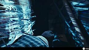 mistress clemence freezes then takes rough face fuck handjob cumshot??