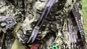 damn this milf bends big ass over woods for wild pounding 🍑🌲 whoa intense!