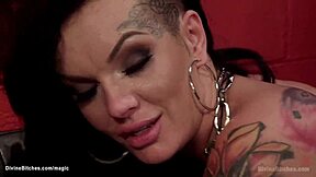 punk alt goddess feels ecstasy pegging man