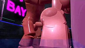 thick roblox girl pinned against shower wall fucked hard then cumshot blast