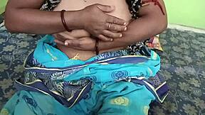 drilling my hairy indian milf pussy with cucumber moaning squirting creampie mess