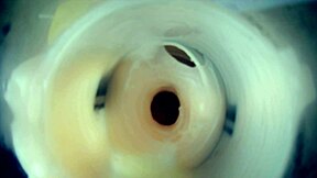 watch my cock pulse inside with endo cam double cum creampie view