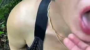 damn this milf bends big ass over woods for wild pounding 🍑🌲 whoa intense!