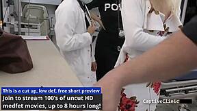 Campus PD Handcuffs Petite Stacy Shepard for Strip Search