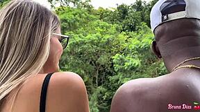 Blue-Eyed Blonde Tempted by Jefao's Massive Black Cock
