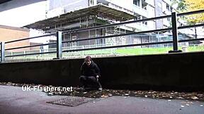 you won't believe this indian teen zarina masood flashing her hairy pussy outdoors with oriental babe