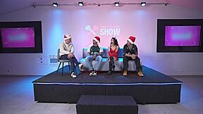 Sarataylor fills up with hot milk during extreme double penetration in mmf threesome. Two guys blast double cumshots across her moaning face