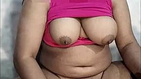 Sexy Tamil Girl Masturbates with Dildo Dirty Talk and Pissing Orgasms