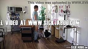 Big Tits Blonde Doctor Emma Hix Deepthroats Patient Cock