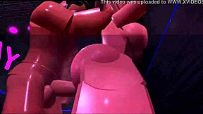 thick roblox girl pinned against shower wall fucked hard then cumshot blast