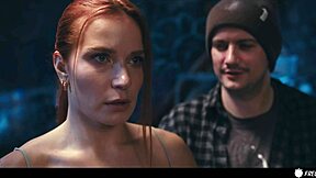 mistress clemence freezes then takes rough face fuck handjob cumshot??