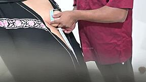 Doctor Examines Hijab-Clad Arab Patient