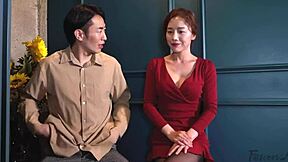 Uninhibited Korean Secretary Spreads Legs for Bedroom Doggystyle Ride