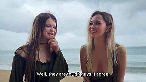 two ripped pirates ravage skinny asian sailors in wild post-shipwreck orgy