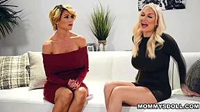 rebellious lana sharapova spanked hard by stepmoms kenzie taylor kit mercer in garage