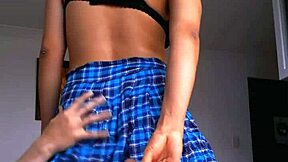 tight latina college teen rides cock like best friend girlfriend after school