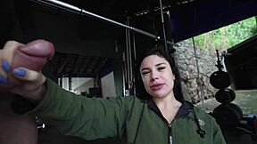 gym workout turns flirty with two hot guys around