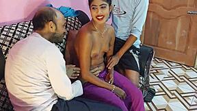 Beautiful horny bengali babe sumona gangbanged rough by hanif and manik in hot threesome