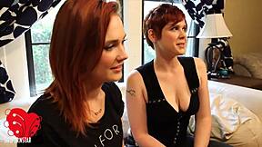 busty redhead siri's big natural tits and wet pussy lips beg for licks
