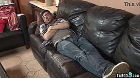 Blonde Milf Stepmom Payton Leigh Shoves Pierced Pussy On Dude's Face Hard