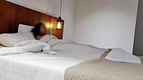 long hair date girl moans during hot bedroom sex