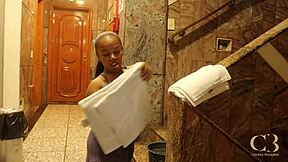 chubby lil midget ebony bent over bareback big black cock doggystyle