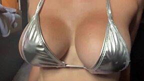 Artemisia's Massive Natural Tits Bounce Wild in Bikini Tease