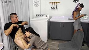 i fuck coworker missionary in kitchen while wife stays blind