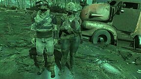 Fallout4 milf slammed by interracial gangbang on big ass and tits