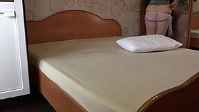 mature wife feels lust masturbating hairy pussy in white panties voyeur