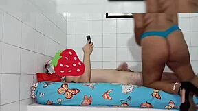 brunette friend from new york swallows my big cock after halloween netflix invite