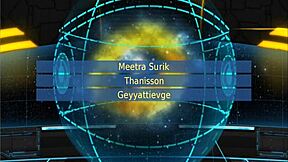 Orange Trainer Boobs Dance into Handjob Tease