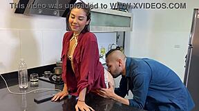 stepbrother sneaks kitchen pound allison sweet fills me up