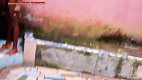 Slim African babe Sherry Bella cheats with ghetto lord's big dick doggystyle