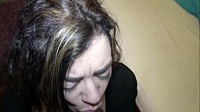 student girl loves huge black cocks and gulping down their sperm