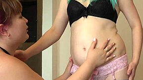 fat lesbian strapon pounds pregnant milf hairy pussy doggy hard