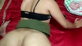 hot married exhibitionist wife flashes her sexy ass to biker in tiny street skirt