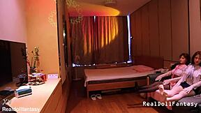 POV first time sex doll brothel fuck