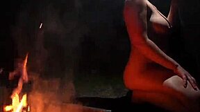 Curvy Big Tits Wife Sucks Cock Naked on Beach Feeling Wild Emotions Outdoors