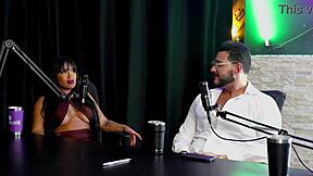 french guy meets sexy brazilian swinger couple for first liberal menage on sheer red lingerie