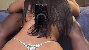 Curvy latina wife throats bbc balls-deep while hubby's gone—amateur cuckold heat