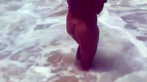 i stripped naked flashing on the beach feeling so young and free