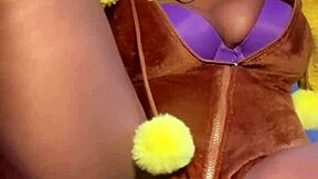 i exploded with pleasure squirting everywhere in lopunny cosplay