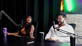 french guy meets sexy brazilian swinger couple for first liberal menage on sheer red lingerie