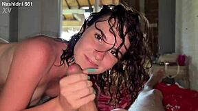 Skinny Babe Deepthroats Big Cock On Nudist Beach Then Hotel Creampie Ride